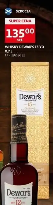 Auchan Whisky puszka dewar's 15 years old oferta