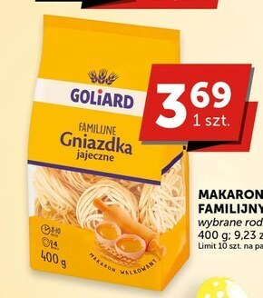 Groszek Goliard makaron familijny niteczki jajeczne 400 g oferta