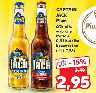 Kaufland CAPTAIN JACK Piwo 6% alk oferta