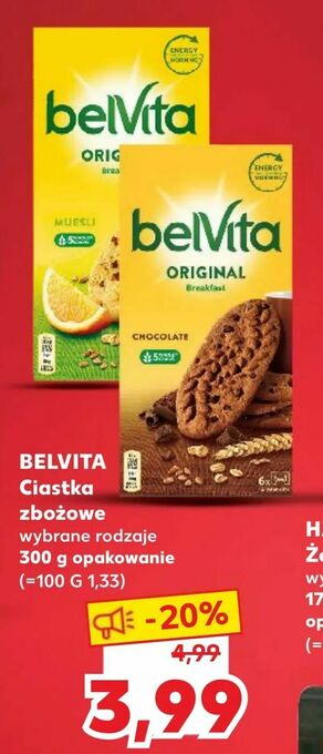 Kaufland BELVITA Ciastka zbożowe oferta