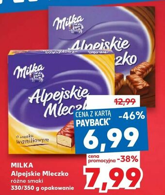 Kaufland MILKA Alpejskie Mleczko oferta