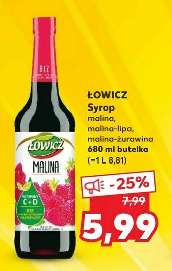 Kaufland ŁOWICZ Syrop oferta