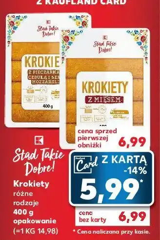 Kaufland Krokiety z mięsem oferta