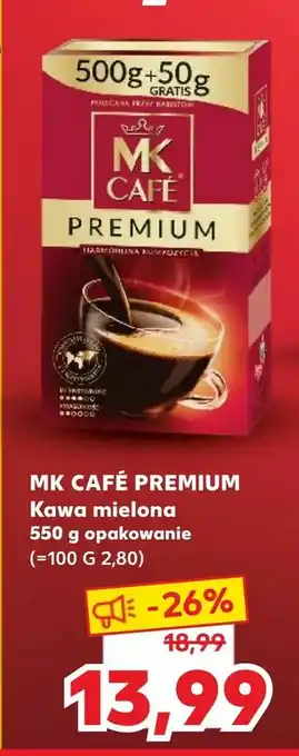 Kaufland MK CAFÉ PREMIUM Kawa mielona oferta
