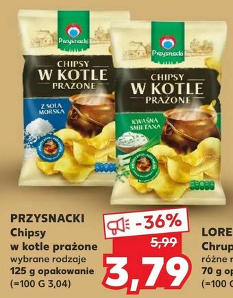 Kaufland PRZYSNACKI Chipsy w kotle prażone oferta