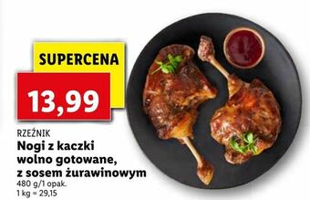 Lidl Nogi z kaczki wolno gotowane, z sosem żurawinowym oferta