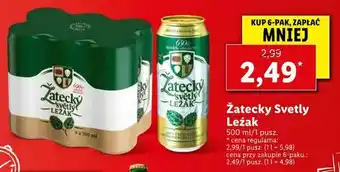 Lidl Žatecky Svetly Leźak oferta