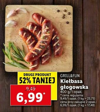 Lidl Kiełbasa głogowska oferta