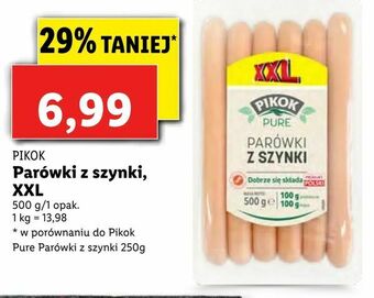 Lidl Parówki z szynki, XXL oferta