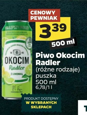 Netto Piwo Okocim Radler oferta