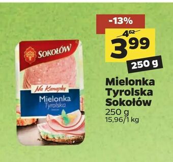 Netto Mielonka Tyrolska Sokołów oferta
