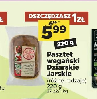 Netto Pasztet wegański Dziarskie Jarskie oferta