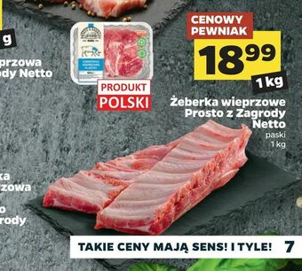 Netto Żeberka wieprzowe Prosto z Zagrody Netto oferta