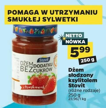 Netto Dżem słodzony ksylitolem Stovit oferta