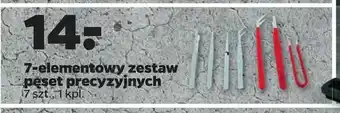 Netto 7-elementowy zestaw pęset precyzyjnych oferta