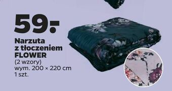 Netto Narzuta z tłoczeniem FLOWER oferta