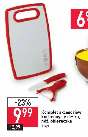 Stokrotka Komplet akcesoriów kuchennych: deska, nóż, obieraczka oferta