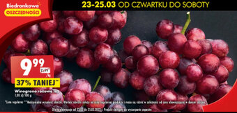 Biedronka Winogrono różowe luz 1kg oferta