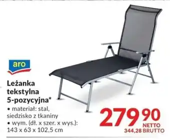 Makro Aro Leżanka tekstylna 5-pozycyjna oferta