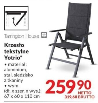 Makro Tarrington House Krzesło tekstylne Yotrio oferta