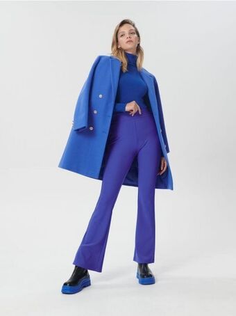 Spodnie flare high waist
