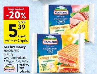 Intermarche Hochland Ser kremowy 130g oferta