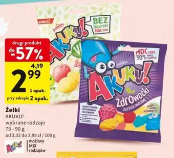 Intermarche AKUKU! Żelki 75-90g oferta