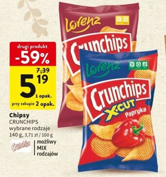 Intermarche Lorenz Chipsy Crunchips 140g oferta