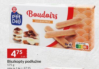 E.Leclerc Biszkopty podłużne wiodąca marka p'tit deli oferta