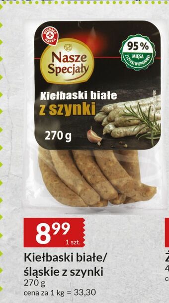E.Leclerc Kiełbaski białe z szynki wiodąca marka nasze specjały oferta