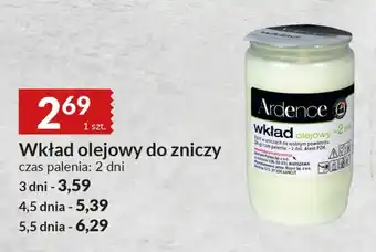 E.Leclerc Wkład olejowy do zniczy 5.5 dnia wiodąca marka ardence oferta