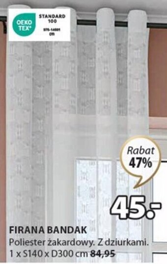 JYSK Firana Bandak 1xS140xD300cm oferta