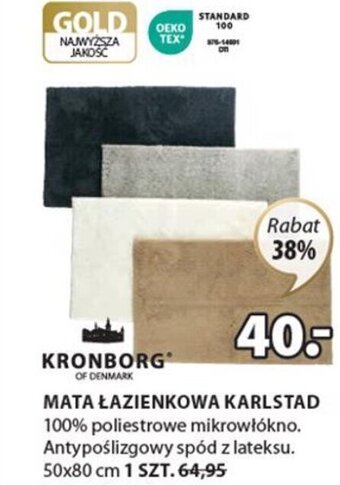 JYSK Kronborg Mata łazienkowa Karlstad 50x80cm oferta