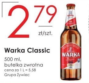 Warka classic piwo jasne 500 ml