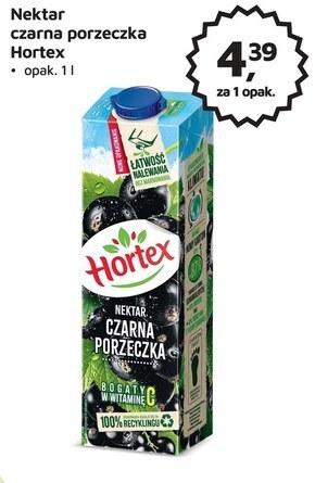 Odido Hortex nektar czarna porzeczka 1 l oferta