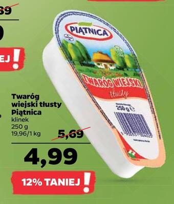 Netto Twaróg wiejski tłusty piątnica oferta
