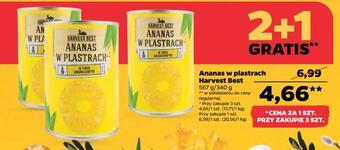 Netto Ananas w plastrach harvest best oferta