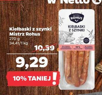 Netto Kiełbaski z szynki mistrz rohus oferta