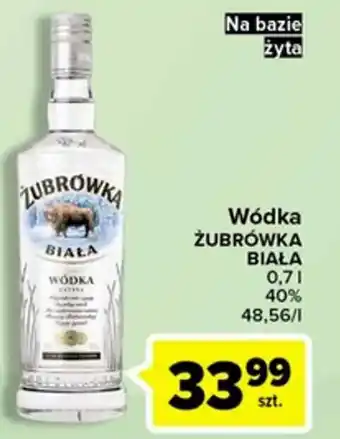 Carrefour Żubrówka biała wódka 0,7l oferta