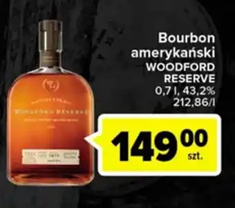 Carrefour Bourbon amerykański Woodford Reserve 0,7l oferta