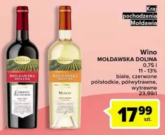 Carrefour Wino Mołdawska Dolina 0,75l oferta