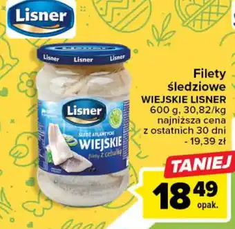 Carrefour Lisner Filety śledziowe Wiejski 600g oferta