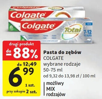 Intermarche Colgate Pasta do zębów 50-75 ml oferta