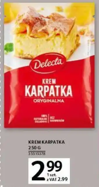 Selgros Delecta Krem karpatka 250g oferta