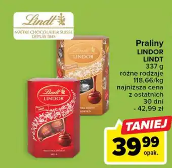 Carrefour Lindt Praliny Lindor 337g oferta