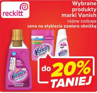 Carrefour Reckitt Wybrane produkty marki Vanish oferta