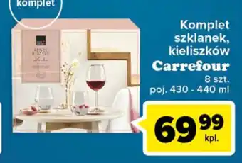 Carrefour Carrefour Komplet szklanek, kieliszków 8szt. oferta