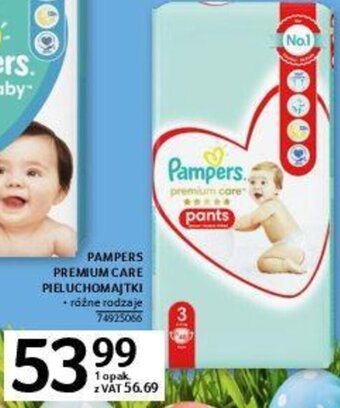 Selgros Pampers premium care pieluchomajtki oferta