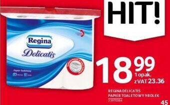 Selgros Regina Delicatis papier toaletowy 9 rolek oferta