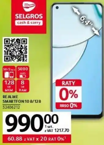 Selgros Real Me Smartfon 10 8/128 oferta